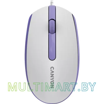 Мышь Canyon M-10 (белый/сиреневый)